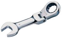 35Z077 Ratchet Wrench, Stubby, Rev, 3/8 In, 12 Pt