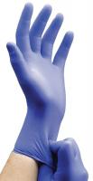 35Z563 Disposable Gloves, Nitrile, Blue, S, PK100