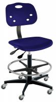 35Z955 Ergonomic Chair, Navy, Poly