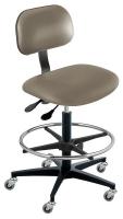 36A028 Ergonomic Chair, Gray, Vinyl