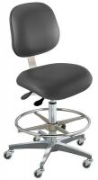 36A127 Ergo Chair, Black, Vinyl, Class 1000
