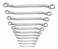 36A169 Dbl BoxEnd Wrench Set, Metric, 12 Pt, 11 Pc