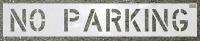 36A390 Stencil, No Parking, 10 x 36 In.