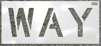 36A432 Stencil, Way, 24 x 12 In.