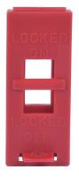 36D369 Wall Switch Lockout, Red, 3/8 In. Dia.