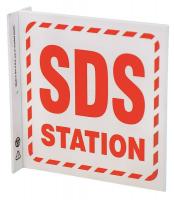 36D375 Sign, SDS  STATION, L Style, GHS