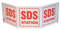 36D376 Sign, SDS  STATION, TriView, Standard, GHS