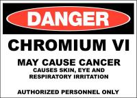 36D415 Danger Sign, 10x14 In, R and BK/WHT, ENG