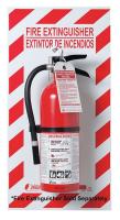 36D429 FireExtinguisher Back Plate, 29x13In, Glow