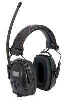 36G711 Electronic Ear Muff, FM, Black, 25dB