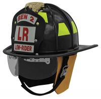 36H649 Fire Helmet, Red, Traditional