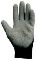 36H828 Coated Gloves, 2XL, Gray/Black, PR