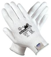 36J002 Coated Gloves, XS, White, PU, PR