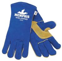 36J036 Glove, Welder, Cowhide, Blue, XL, PR