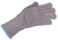 36J077 Cut Resistant Glove, Gray, Reversible, L