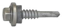 36K105 Drilling Screw, 1/4-14, 1-1/8 In L, PK250