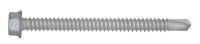 36K109 Drilling Screw, 1/4-14, 3 In L, PK100