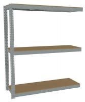 36K296 Boltless Shelving Add-On, 72x24, 3 Shelf