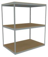 36K312 Boltless Shelving Starter, 72x48, 3 Shelf