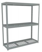 36K340 Boltless Shelving Starter, 72x24, 3 Shelf