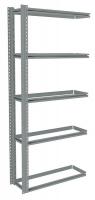 36K395 Boltless Shelving Add-On, 36x12, 5 Shelf