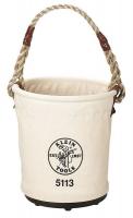 36K965 Tapered Bucket, 13 H x9 to 12 In D, Canvas