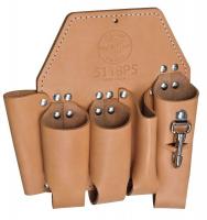 36K974 Tool Pouch, 5 Pocket, 10 x 11 In, Leather