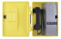 36L057 Telephone, Weather Resistant, Curly Cord