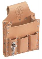 36L226 Tool Pouch, 6 Pkt, 7 x 10 In, Leather