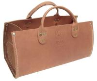 36L231 Tote Bag, 15 x 6-1/2 x 7 In, Leather, Brown