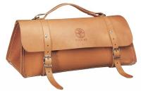 36L263 Deluxe Leather Bag, 20 x 7 x 8 In, Brown