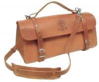 36L250 Deluxe Leather Bag, 18 x 7 x 8 In, Brown