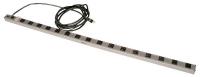 36L591 Power Strip, 48W x 1-1/2D x 1-1/2H, Black