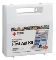 36M328 First Aid Kit, Family, Plastic, Eng, 115 Pc