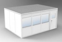 36M695 4-Wall Office, 12x16, Vinyl, Gray