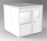 36M693 4-Wall Office, 8x8, Vinyl, Gray