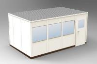 36M709 4-Wall Office, 10x16, Steel, Champagne