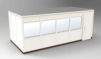 36M710 4-Wall Office, 10x20 Steel, Champagne