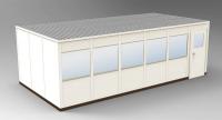 36M712 4-Wall Office, 12x24, Steel, Champagne