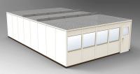 36M719 4-Wall Office, 20x32, Steel, Champagne