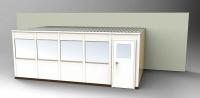 36M723 3-Wall Office, 12x20, Steel, Champagne
