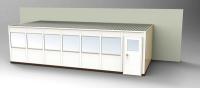 36M725 3-Wall Office, 12x28, Steel, Champagne
