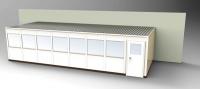 36M726 3-Wall Office, 12x32, Steel, Champagne