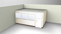 36M733 2-Wall Office, 10x16, Steel, Champagne