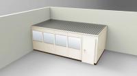 36M734 2-Wall Office, 10x20, Steel, Champagne