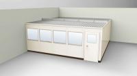 36M741 2-Wall Office, 20x20, Steel, Champagne