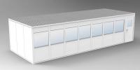 36M750 4-Wall Office, 12x32, Vinyl, Gray