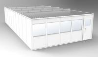 36M756 4-Wall Office, 20x40, Vinyl, Gray
