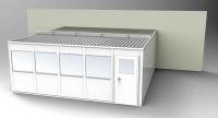 36M765 3-Wall Office, 20x20, Vinyl, Gray