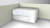 36M769 2-Wall Office, 10x16, Vinyl, Gray